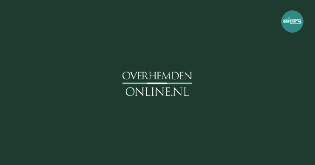 Logo van overhemden op donkere achtergrond